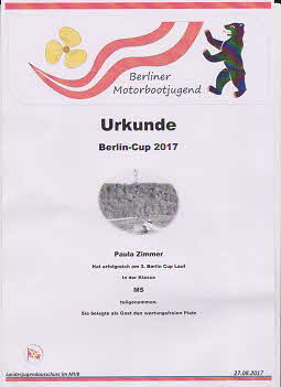 Urkunde Berlin Cup 2017 Urkunde Berlin Cup 2017